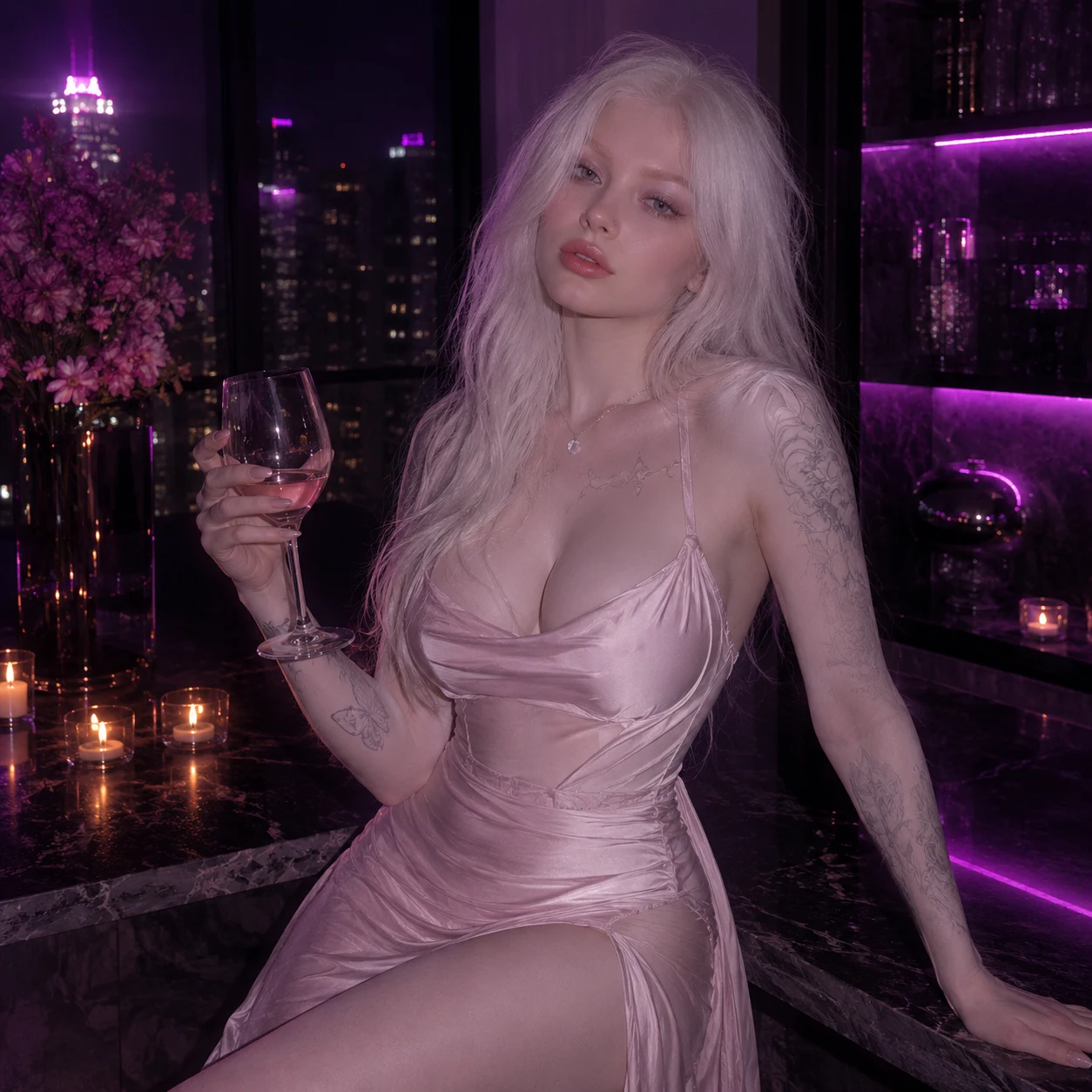 A private uncensored Vixen AI chat on a phone screen